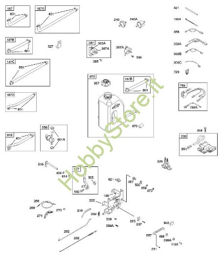 I - Alimentazione carburante, molla regolatore, accensione B&S - 21 €¦ 21A902-0171-E1 brand Stihl